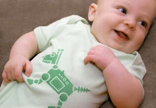 Robotcha robot t-shirts for babies and kids