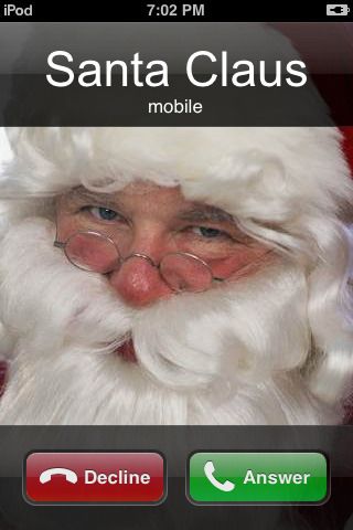 Santa Claus iPhone app for Christmas