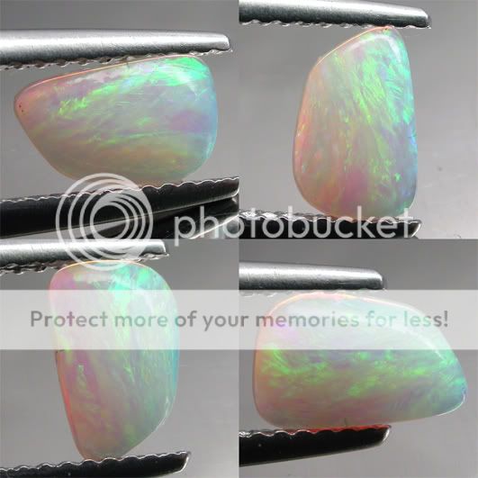 Natural Solid Opal 8.1 x 5.3 mm 0.61 ct Play of Color  