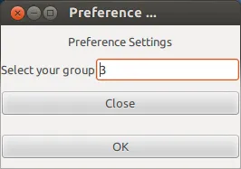 Preference Window